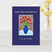 Tulpen Erster Muttertag Karte (Gelbe Blume)
