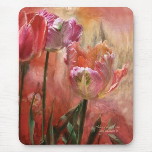 Tulpen - Farben der Liebe Mousepad (Vorne)