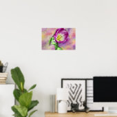 Tulpen-Frau Poster (Heimbüro)