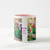 Tulpen für Sie Zweifarbige Tasse (Mittel)
