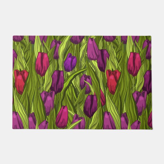 Tulpen Fußmatte (Vorderseite)