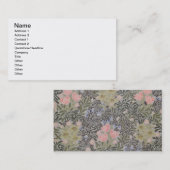 Tulpen, Gänseblümchen und Geißblatt Visitenkarte (Vorne/Hinten)