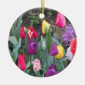 Tulpen Garten Keramik Ornament (Vorne)