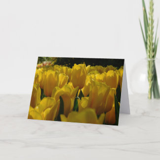 Tulpen-Garten-Notizkarte mit träumerischem Design Karte