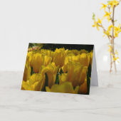 Tulpen-Garten-Notizkarte mit träumerischem Design Karte (Gelbe Blume)