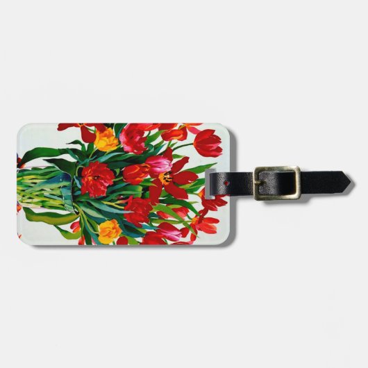 Tulpen Gepäckanhänger (Vorderseite horizontal)