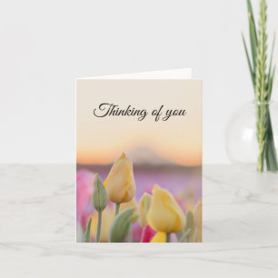 Tulpen Grußkarte für dich Karte