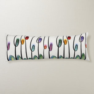 Tulpen im abstrakten Jugendstil Seitenschläferkissen