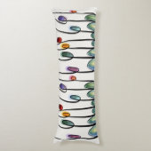 Tulpen im abstrakten Jugendstil Seitenschläferkissen (Vorderseite Vertikal)