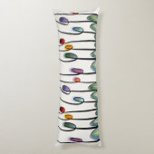 Tulpen im abstrakten Jugendstil Seitenschläferkissen (Rückseite (Vertikal))