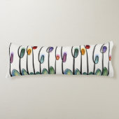 Tulpen im abstrakten Jugendstil Seitenschläferkissen (Vorderseite)