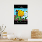 Tulpen im Garten Poster (Küche)