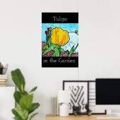 Tulpen im Garten Poster (Heimbüro)