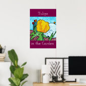 Tulpen im Garten Poster (Heimbüro)