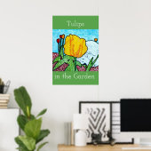 Tulpen im Garten Poster (Heimbüro)