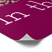 Tulpen im Gartenposter Poster (Ecke)