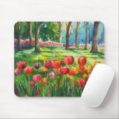 Tulpen im Park Mousepad (Mit Mouse)