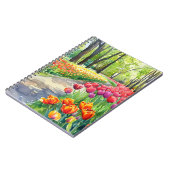 Tulpen im Park Notizblock (Linke Seite)