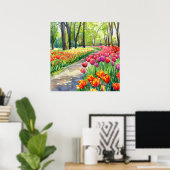 Tulpen im Park Poster (Heimbüro)