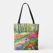Tulpen im Park Tasche (Rückseite)