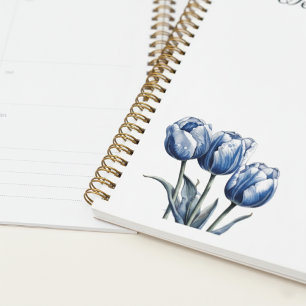 Tulpen in Delft Blau, anpassbar  Planer
