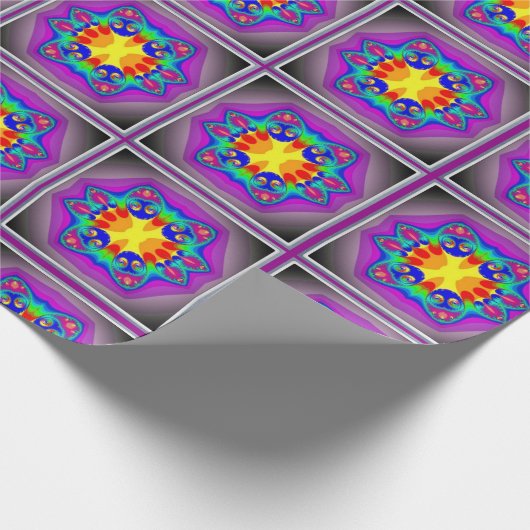 Tulpen in Frühlingspapier Geschenkpapier (Ecke)