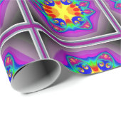 Tulpen in Frühlingspapier Geschenkpapier (Rolleneckpunkt)