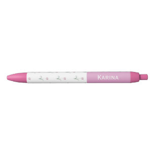 Tulpen in Rosa personalisierter Namensstift Kugelschreiber