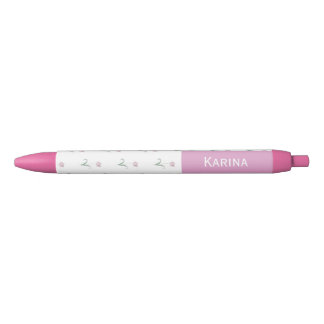 Tulpen in Rosa personalisierter Namensstift Kugelschreiber