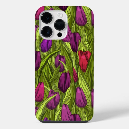 Tulpen iPhone Hülle (Rückseite)