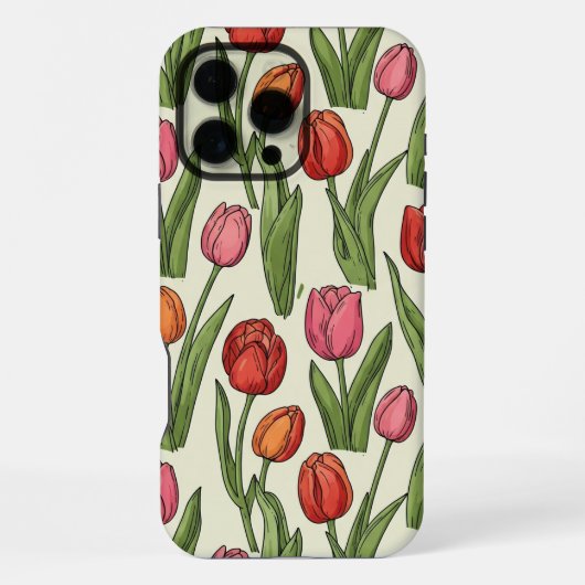 Tulpen-iPhone-Hülle iPhone Hülle (Rückseite)