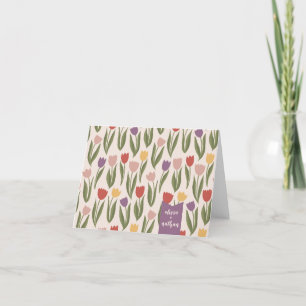 Tulpen Junggesellinnenabschied Personalisiert Dankeskarte