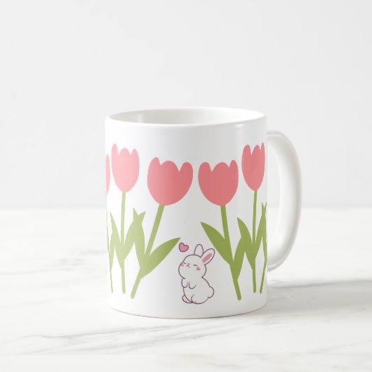 Tulpen Kaffeetasse (VorderseiteRechts)