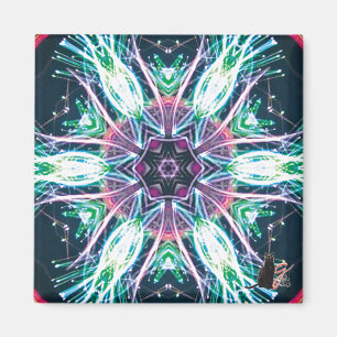 Tulpen Kaleidoskop Magnet