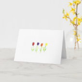 Tulpen Karte (Gelbe Blume)
