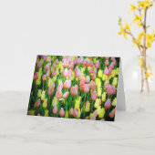 Tulpen Karte (Gelbe Blume)