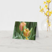 Tulpen Karte (Gelbe Blume)
