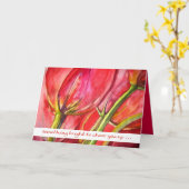Tulpen Karte (Gelbe Blume)