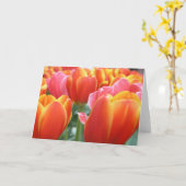 Tulpen Karte (Gelbe Blume)