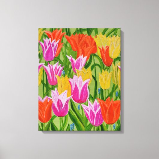 Tulpen leinwanddruck (Vorderseite)