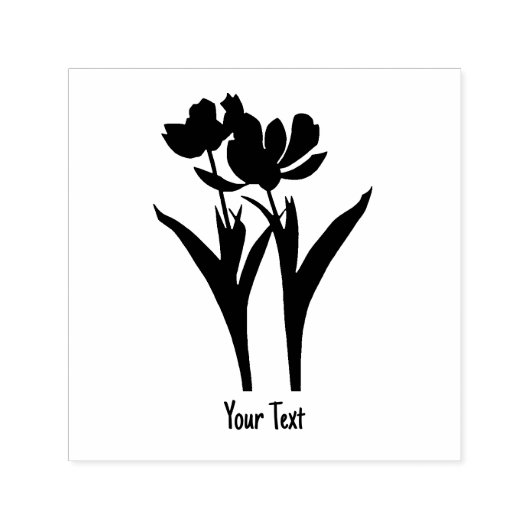 Tulpen mit Text Permastempel (Design)