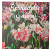 Tulpen mit Vintagem Rosa Fliese (Vorderseite)