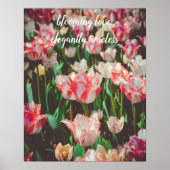 Tulpen mit Vintagem Rosa Poster (Vorne)