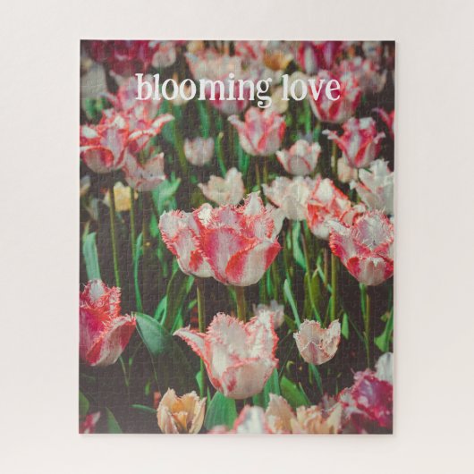 Tulpen mit Vintagem Rosa Puzzle (Vertikal)