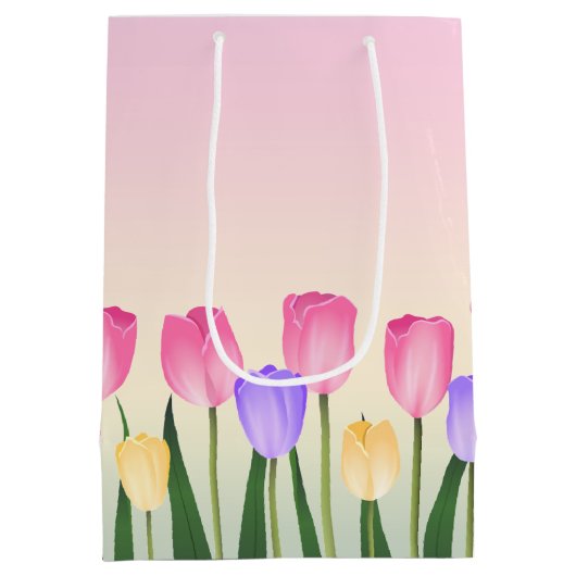 Tulpen Mittlere Geschenktüte (Rückseite)