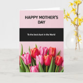 Tulpen-Muttertags-Karte Karte (Gelbe Blume)