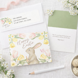 Tulpen & Narzissen Frohe Ostern Rücksendeadresse