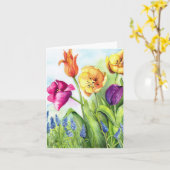 Tulpen notecards karte (Gelbe Blume)