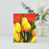Tulpen (Ölfarbe) Postkarte (Stehend Vorderseite)