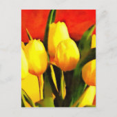 Tulpen (Ölfarbe) Postkarte (Vorderseite)